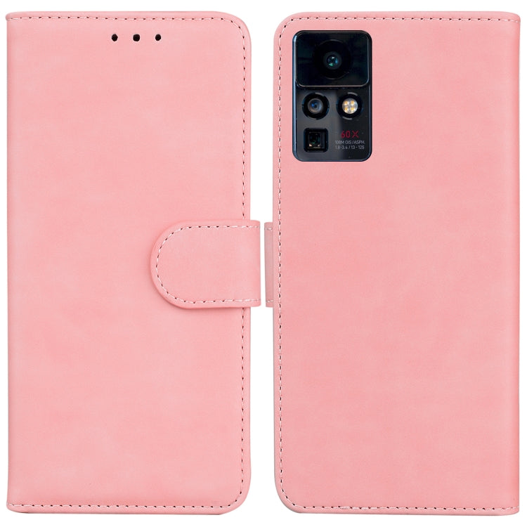 For Infinix Zero X / X Pro Skin Feel Pure Color Flip Leather Phone Case