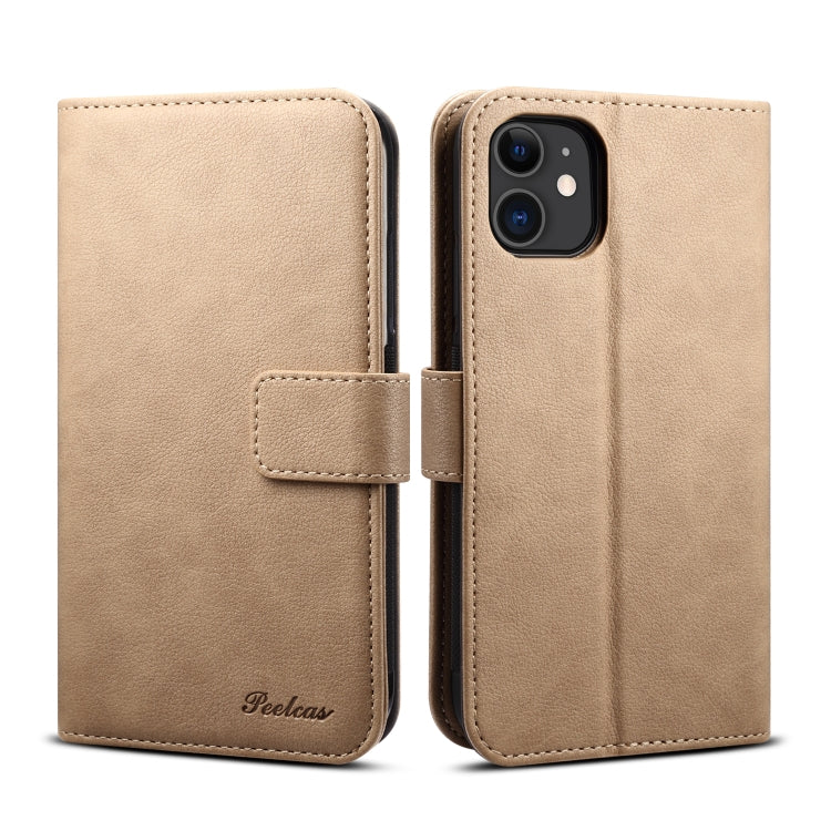 For iPhone 11 Pro Max peelcas Detachable Horizontal Flip Leather Case with Holder & Card Slots & Wallet(Khaki)