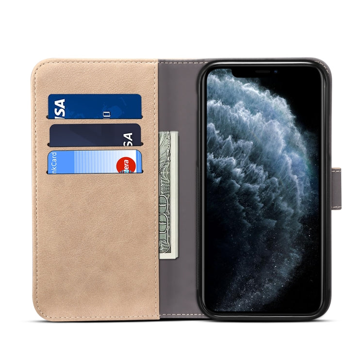 For iPhone 11 Pro Max peelcas Detachable Horizontal Flip Leather Case with Holder & Card Slots & Wallet(Khaki)