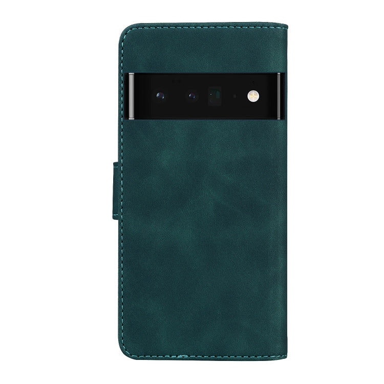 For Google Pixel 6 Pro Skin Feel Pure Color Flip Leather Phone Case