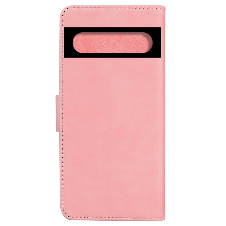For Google Pixel 7 5G Skin Feel Pure Color Flip Leather Phone Case