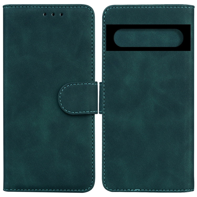 For Google Pixel 7 5G Skin Feel Pure Color Flip Leather Phone Case