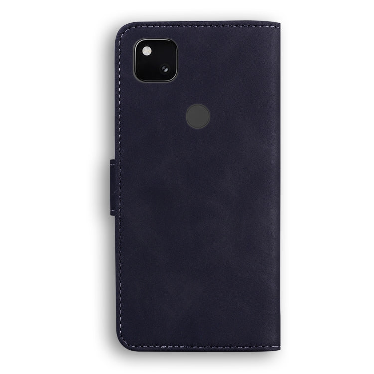 For Google Pixel 4a 4G Skin Feel Pure Color Flip Leather Phone Case