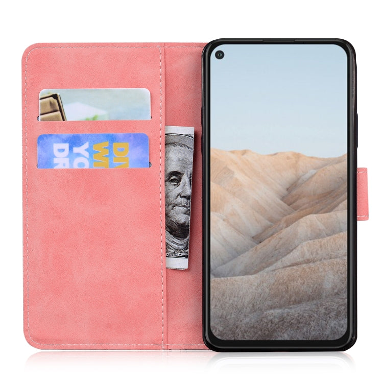 For Google Pixel 5a Skin Feel Pure Color Flip Leather Phone Case