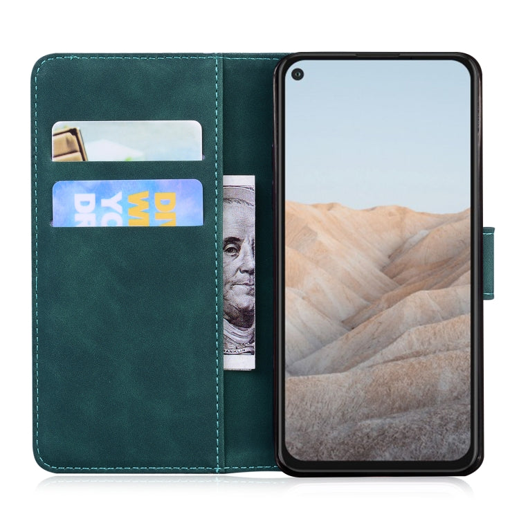 For Google Pixel 5a Skin Feel Pure Color Flip Leather Phone Case