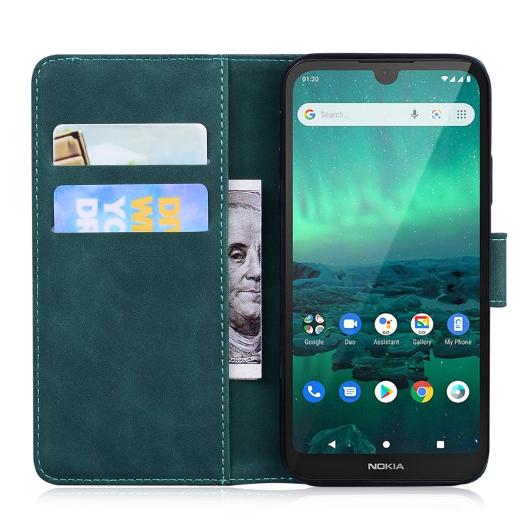For Nokia 1.3 Skin Feel Pure Color Flip Leather Phone Case
