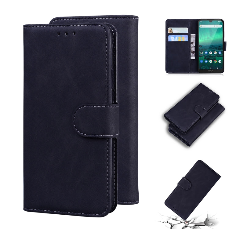 For Nokia 1.3 Skin Feel Pure Color Flip Leather Phone Case