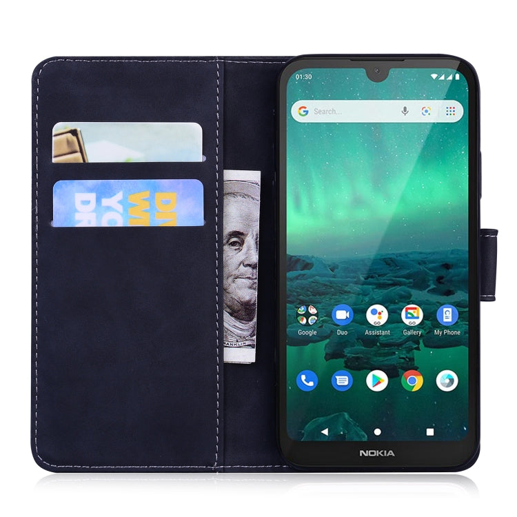 For Nokia 1.3 Skin Feel Pure Color Flip Leather Phone Case