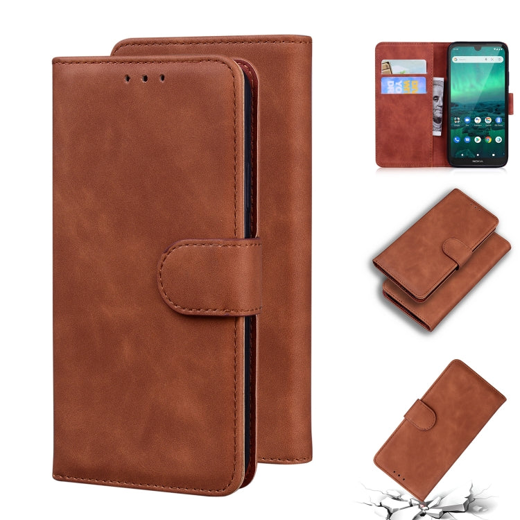 For Nokia 1.3 Skin Feel Pure Color Flip Leather Phone Case