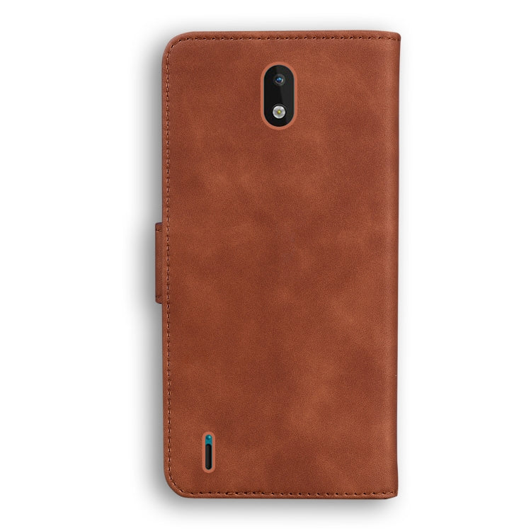 For Nokia 1.3 Skin Feel Pure Color Flip Leather Phone Case