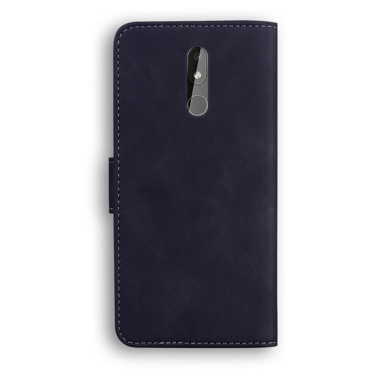 For Nokia 3.2 Skin Feel Pure Color Flip Leather Phone Case