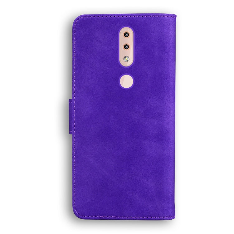 For Nokia 4.2 Skin Feel Pure Color Flip Leather Phone Case