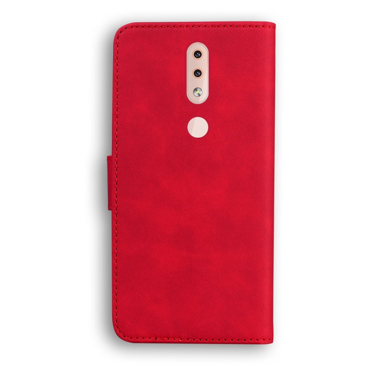 For Nokia 4.2 Skin Feel Pure Color Flip Leather Phone Case