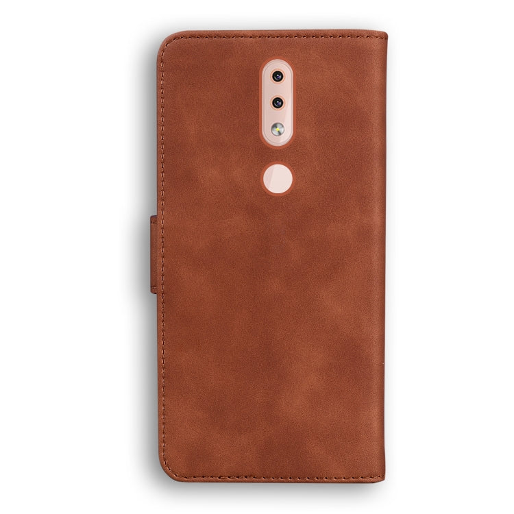 For Nokia 4.2 Skin Feel Pure Color Flip Leather Phone Case