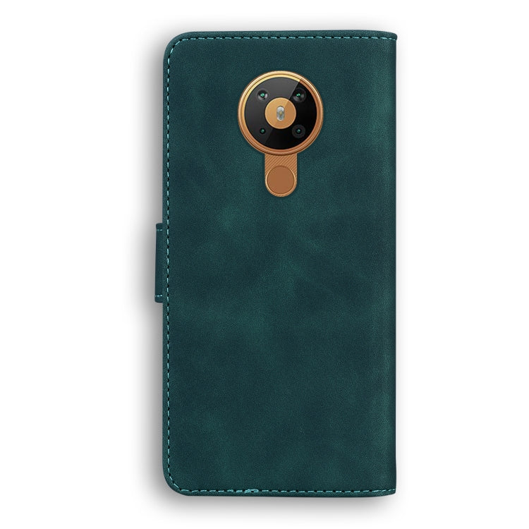 For Nokia 5.3 Skin Feel Pure Color Flip Leather Phone Case