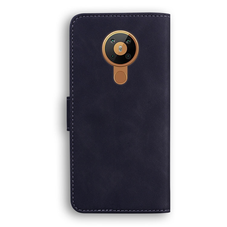 For Nokia 5.3 Skin Feel Pure Color Flip Leather Phone Case