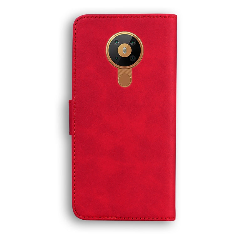 For Nokia 5.3 Skin Feel Pure Color Flip Leather Phone Case