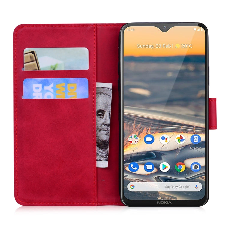 For Nokia 5.3 Skin Feel Pure Color Flip Leather Phone Case