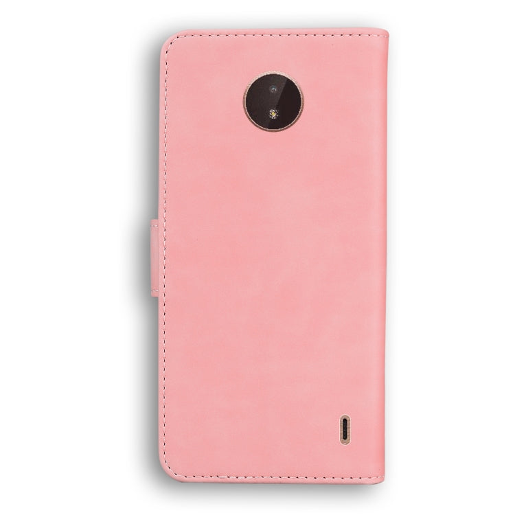 For Nokia C20 / C10 Skin Feel Pure Color Flip Leather Phone Case