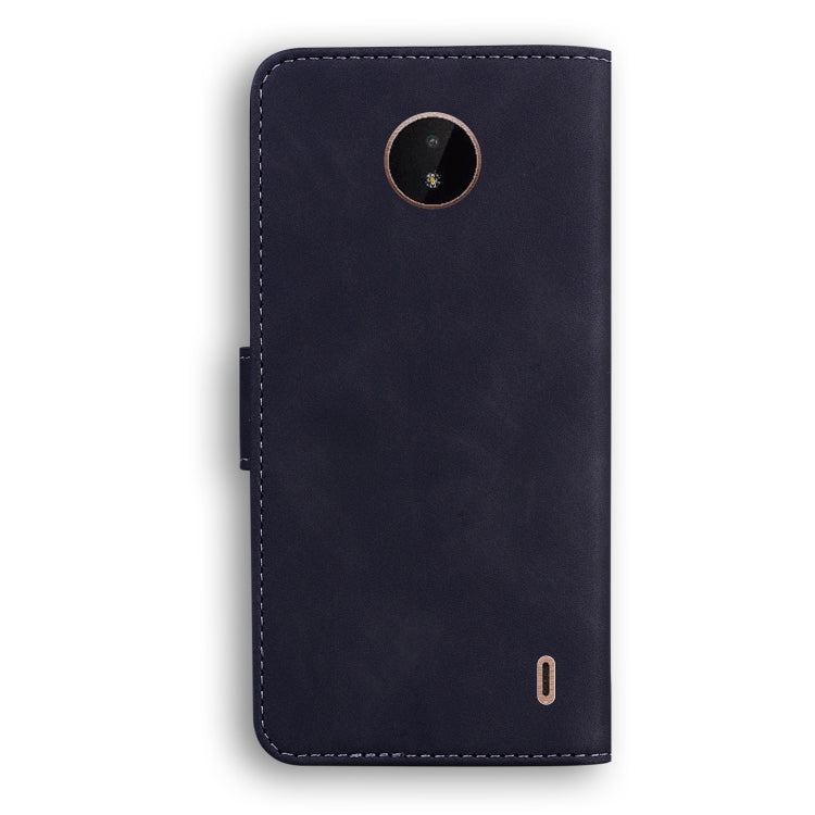 For Nokia C20 / C10 Skin Feel Pure Color Flip Leather Phone Case