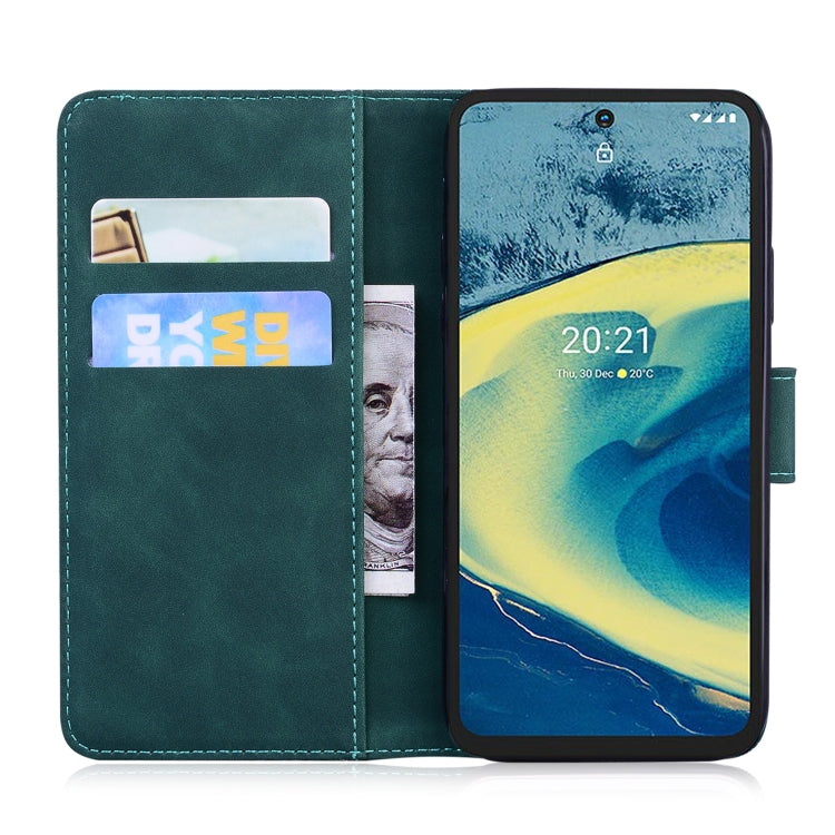 For Nokia XR20 Skin Feel Pure Color Flip Leather Phone Case