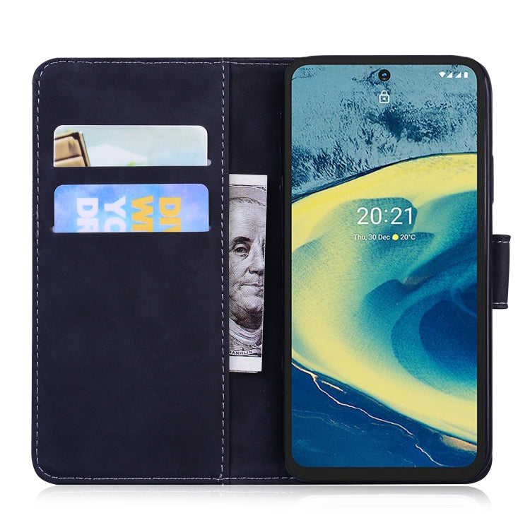 For Nokia XR20 Skin Feel Pure Color Flip Leather Phone Case