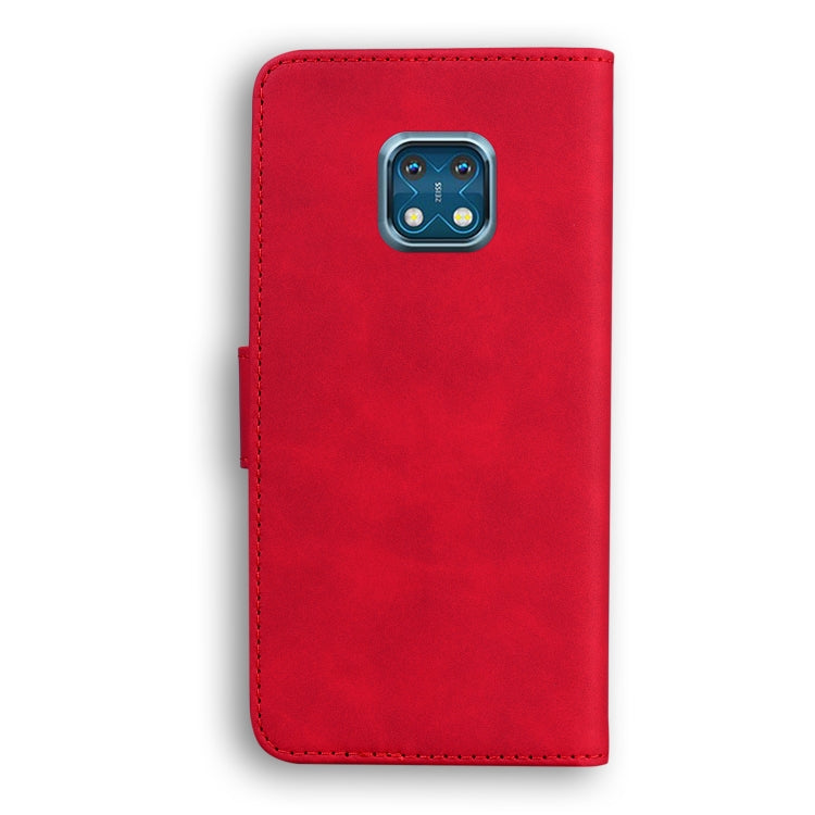 For Nokia XR20 Skin Feel Pure Color Flip Leather Phone Case