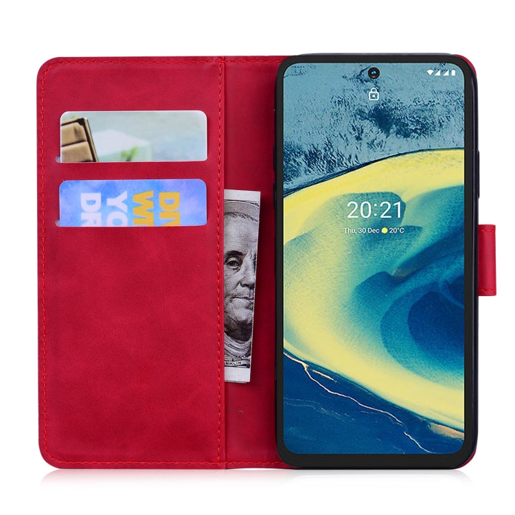 For Nokia XR20 Skin Feel Pure Color Flip Leather Phone Case