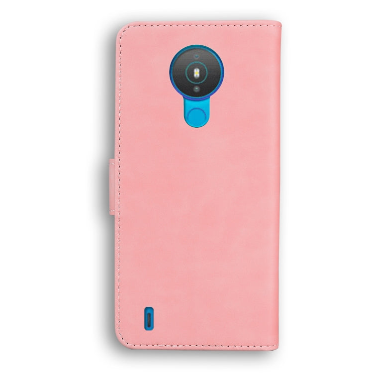 For Nokia 1.4 Skin Feel Pure Color Flip Leather Phone Case