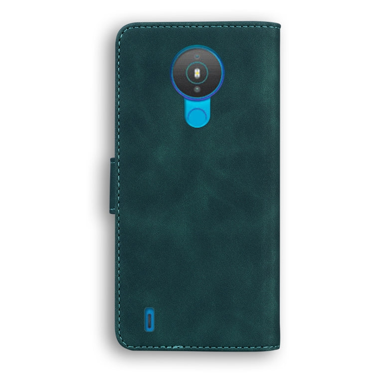 For Nokia 1.4 Skin Feel Pure Color Flip Leather Phone Case