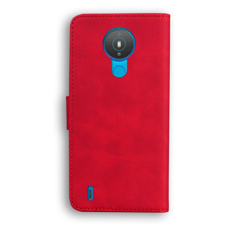 For Nokia 1.4 Skin Feel Pure Color Flip Leather Phone Case