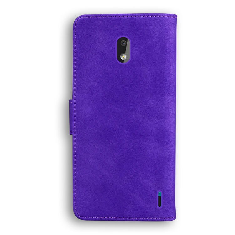 For Nokia 2.2 Skin Feel Pure Color Flip Leather Phone Case