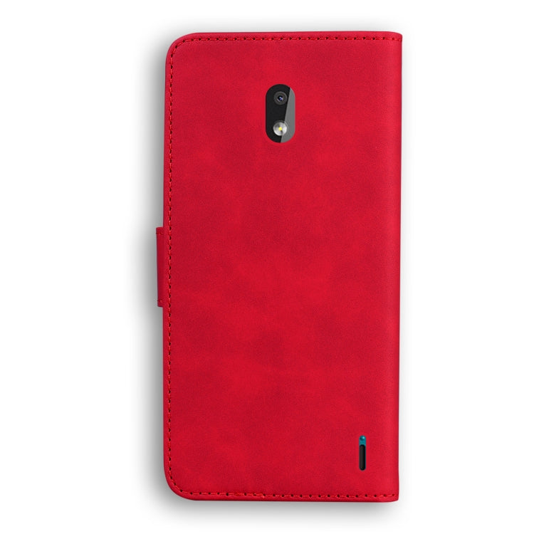 For Nokia 2.2 Skin Feel Pure Color Flip Leather Phone Case