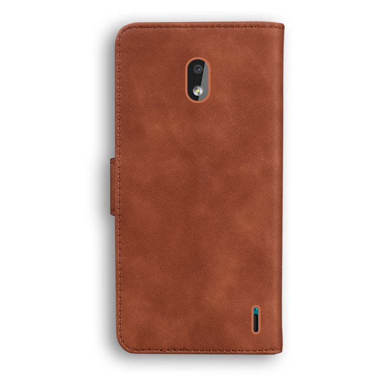 For Nokia 2.2 Skin Feel Pure Color Flip Leather Phone Case