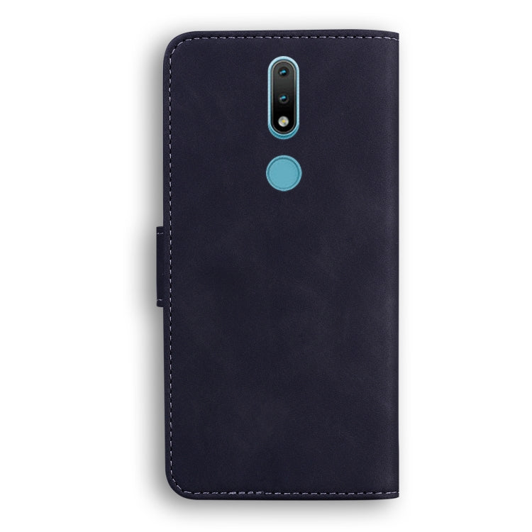 For Nokia 2.4 Skin Feel Pure Color Flip Leather Phone Case