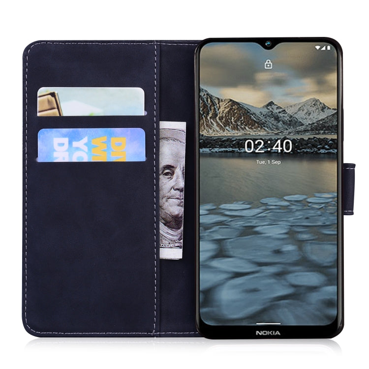 For Nokia 2.4 Skin Feel Pure Color Flip Leather Phone Case