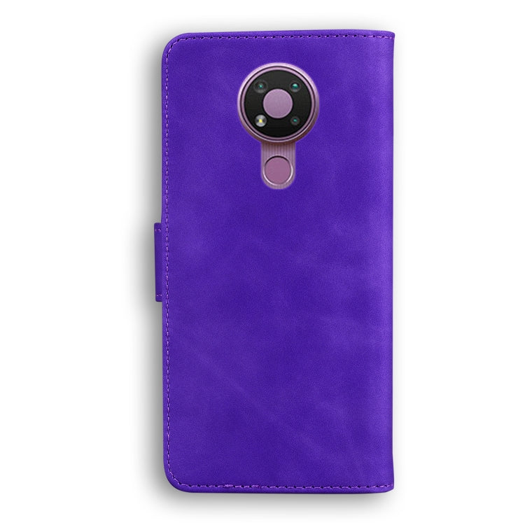For Nokia 3.4 Skin Feel Pure Color Flip Leather Phone Case