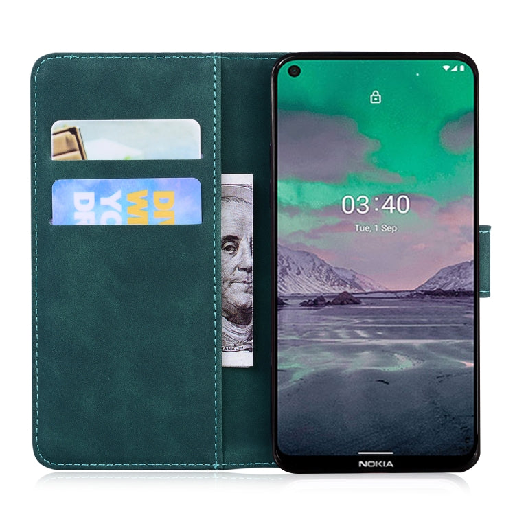For Nokia 3.4 Skin Feel Pure Color Flip Leather Phone Case