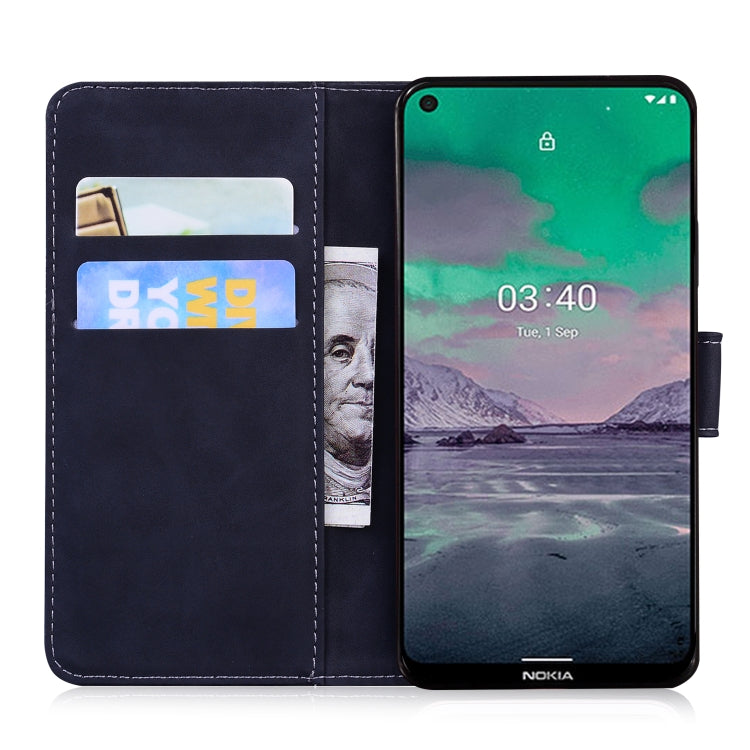 For Nokia 3.4 Skin Feel Pure Color Flip Leather Phone Case