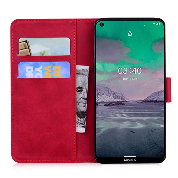 For Nokia 3.4 Skin Feel Pure Color Flip Leather Phone Case