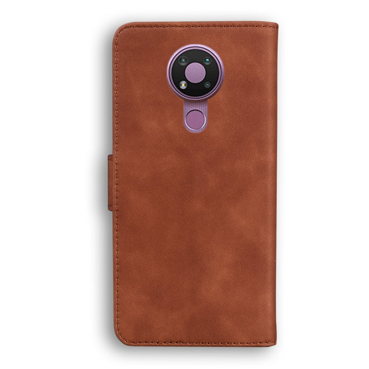 For Nokia 3.4 Skin Feel Pure Color Flip Leather Phone Case