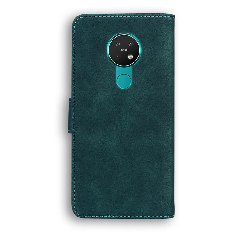 For Nokia 6.2 / 7.2 Skin Feel Pure Color Flip Leather Phone Case