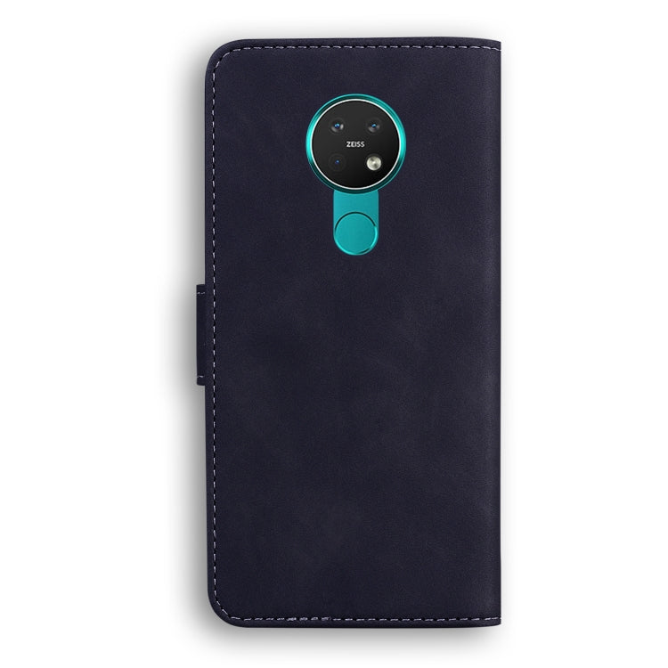 For Nokia 6.2 / 7.2 Skin Feel Pure Color Flip Leather Phone Case