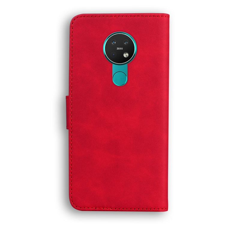For Nokia 6.2 / 7.2 Skin Feel Pure Color Flip Leather Phone Case