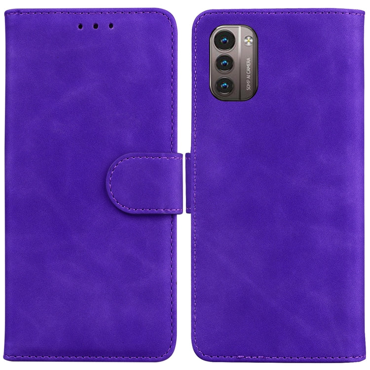 For Nokia G11 / G21 Skin Feel Pure Color Flip Leather Phone Case