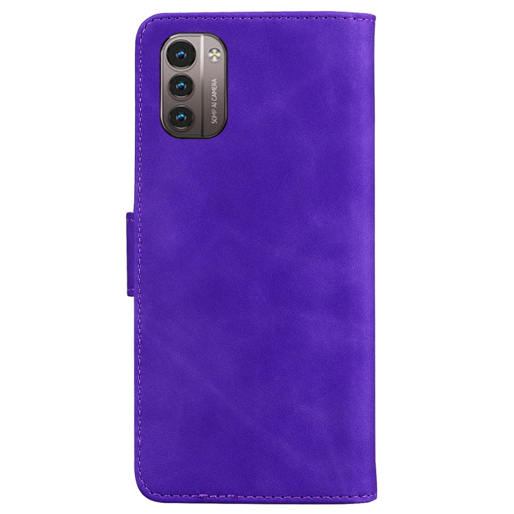 For Nokia G11 / G21 Skin Feel Pure Color Flip Leather Phone Case