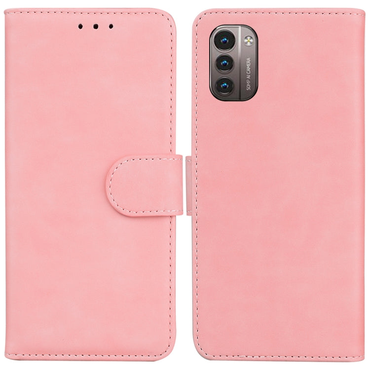 For Nokia G11 / G21 Skin Feel Pure Color Flip Leather Phone Case