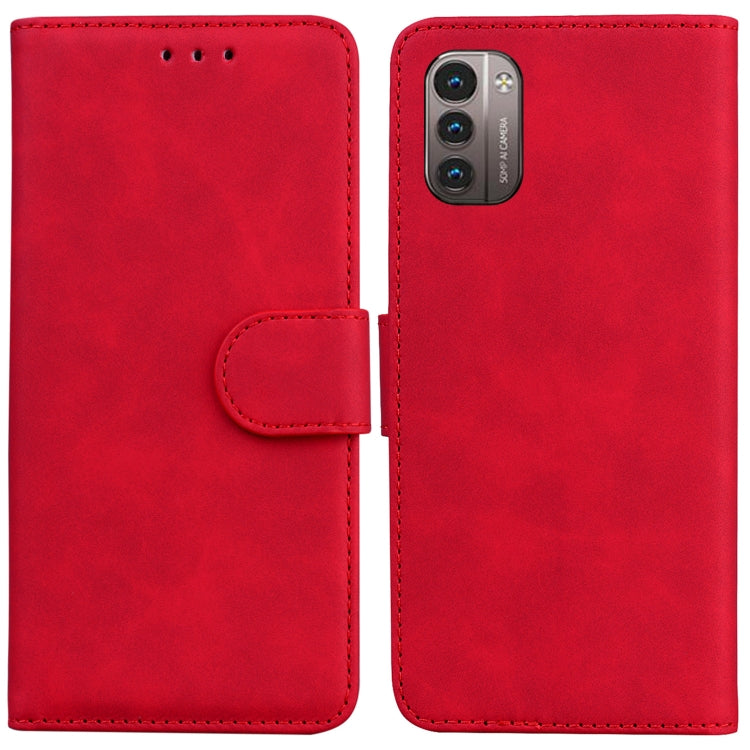 For Nokia G11 / G21 Skin Feel Pure Color Flip Leather Phone Case