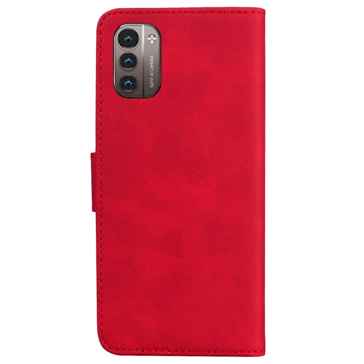 For Nokia G11 / G21 Skin Feel Pure Color Flip Leather Phone Case