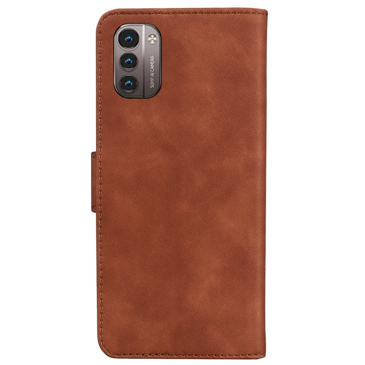 For Nokia G11 / G21 Skin Feel Pure Color Flip Leather Phone Case